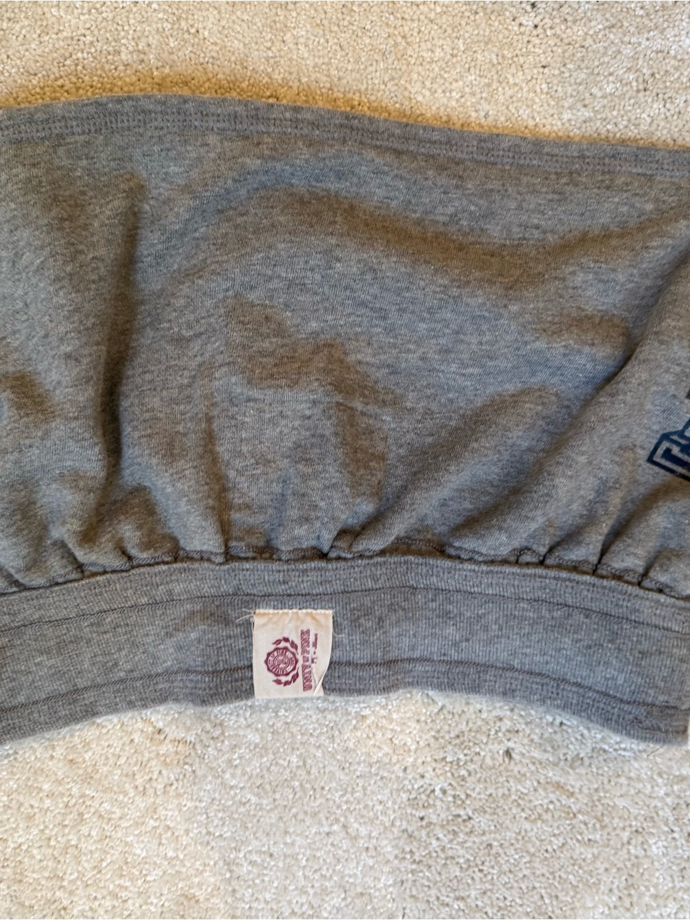 PINK Victoria's Secret Gray Sweatshirt with Pink Logo Tag - Picture 3 of 6